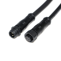 Lumière LED extérieure personnalisable, câblage à vis 2 broches, connecteur étanche IP68 M16, câble d'alimentation