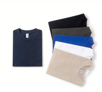 T-shirt unisexe en coton épais respirant à col rond et manches courtes, 260 g/m², coupe oversize décontractée, vêtements pour hommes, stock disponible pour personnalisation