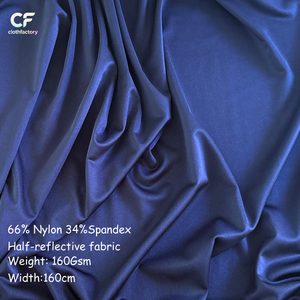 Tissu en nylon et élasthanne couleur chair, extensible dans les quatre sens, vendu au mètre, pour costumes et mariages - Product Image 3