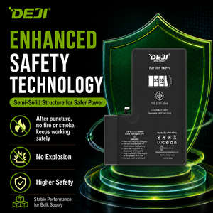 <span class=keywords><strong>Batteria</strong></span> Semi-Solida DEJI per <span class=keywords><strong>iPhone</strong></span> 14 Pro Series, Fornitura all'Ingrosso per Negozi di Riparazione Telefoni - Product Image 2