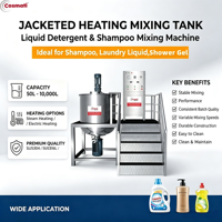 Machine à fabriquer du savon liquide, mélangeur de détergent et de shampoing, réservoir en acier inoxydable 316L, agitateur à cisaillement élevé, équipement de mélange