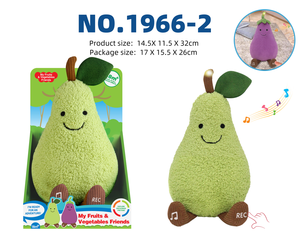 MILI Peluche Fruit 2m avec Fonctions Musicales, Lumineuses <span class=keywords><strong>et</strong></span> d'Enregistrement, en Coton PP, Compagnon de Confort pour Bébé, Éducation Précoce - Product Image 4