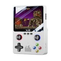 Console de jeu portable X6 Écran couleur IPS de 3,5 pouces Résolution 640x480 Stockage 8 Go Plus de 500 jeux classiques Batterie 2000 mAh Lecteur TF