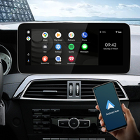 Lecteur multimédia Android 14 GPS Cnstwei Qualcomm 665 12,3 pouces avec CarPlay sans fil et Android Auto pour Mercedes-Benz Classe C W204