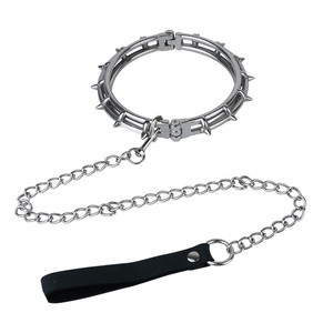 Kit de Bondage BDSM FISTSX, Collar Metálico con Cadena y Correa, Juego SM para Parejas, Collar con Púas para Mujeres y Hombres - Product Image 1