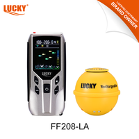 Détecteur de poissons portable LUCKY FF208 avec affichage de la profondeur de l'eau, fournitures marines