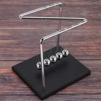 Newton Berceau Physique Pendule Science Z-Type Bois Berceau de Newton Art en Mouvement Balance Balle Vague Bureau Ornement Jouet Éducatif