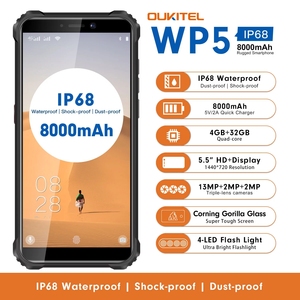 Teléfono Inteligente Resistente <span class=keywords><strong>OUKITEL</strong></span> <span class=keywords><strong>WP5</strong></span> de 5.5 Pulgadas, 4G, IP68 Resistente al Agua, MT6761 Quad Core, 4GB 32GB, 8000mAh, Teléfono Móvil con Triple Cámara - Product Image 2
