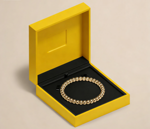 Customized logo for high-end purple Pu <b>leather</b> ring box and jewelry packaging box - Product Image 2