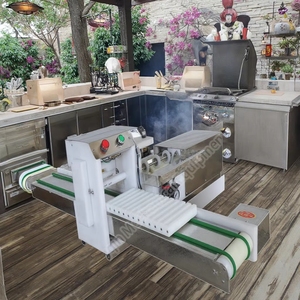 Máquina para hacer kebab, dispositivo de cuerda para barbacoa, máquina para hacer pinchos de carne, máquina Manual de acero inoxidable para kebab de cordero - Product Image 1