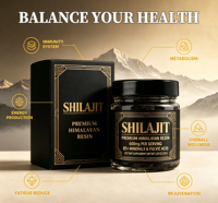 Pommade à la résine de Shilajit, complément alimentaire pour soutenir le système immunitaire, en flacon
