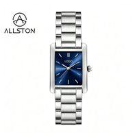 Montres pour femmes, cadran carré simple et sportif, bracelet en acier inoxydable, cadran vert 18 mm, quartz, résistantes à l'eau 3 BAR, fabrication sur mesure.