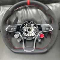 Volant en carbone pour Audi B9 S RS S-line A4 A5 S4 S5 Q5 8R TT 8S R8 4S A6 C7 C8 Q7 4M A7 4K R8 RS6 RS7 A3 TT
