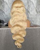 Prêt à expédier – Perruque Lace Frontale 613 100 % Cheveux Humains, Dentelle HD, Cheveux Bruts, Perruques Blondes Sans Colle pour Femmes Noires