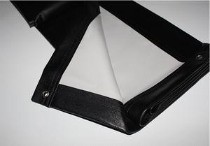 Pantalla de proyector profesional para exteriores, material de pantalla blanco mate y borde negro para patio trasero, fiesta, acampada, película, 180 pulgadas - Product Image 3