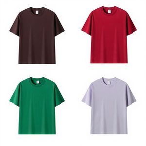 230GSM 100% Cotton Vintage Wash T Shirt Oversized Loose Crew <b>Neck</b> Short Sleeve Tee for Men - Product Image 4