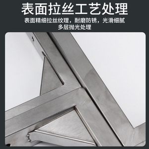 Support mural triangulaire en acier inoxydable 201 pour étagère – Design moderne et durable - Product Image 4
