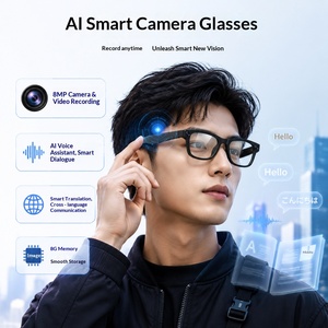 Nuevas gafas inteligentes con IA, almacenamiento integrado, foto, video, reconocimiento de objetos por IA, traducción instantánea multilingüe - Product Image 2
