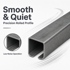 Rail en profil C 42x54x2,5 mm pour <span class=keywords><strong>portail</strong></span> <span class=keywords><strong>coulissant</strong></span>, tôle d'acier galvanisé (1-6 m) Système de suspension - Product Image 2