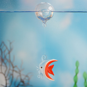 Ornement <span class=keywords><strong>de</strong></span> boule flottante pour aquarium en <span class=keywords><strong>verre</strong></span>, vase à bulles, micro-paysage, décoration DIY, décoration <span class=keywords><strong>de</strong></span> bureau - Product Image 4