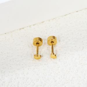 Pendientes de Moda para Niños, Chapados en Oro de 18K, Hipoalergénicos, de Acero Inoxidable, con Forma de Corazón, para Niños - Product Image 2