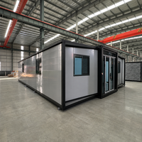 Maison préfabriquée extensible économique en conteneurs empilables de 20 et 40 pieds, avec 2, 4 ou 5 chambres, type logement annexe