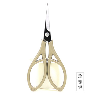 Ciseaux à manche en alliage de style vintage, couleur argent perlé, lame tranchante pour l'artisanat et la décoration intérieure - Product Image 6