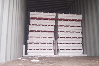 Panneau mural préfabriqué sandwich en ciment EPS, panneau sandwich EPS résistant aux intempéries pour murs extérieurs, panneau sandwich EPS rigide