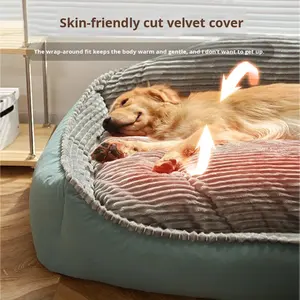 Luxe hondenbed voor grote honden, winterwarm, geschikt voor alle seizoenen, met fluweel, in doos verpakt, voor <span class=keywords><strong>Golden</strong></span> <span class=keywords><strong>Retriever</strong></span> - Product Image 2