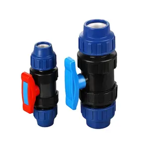 Best price Motorized 3 Way Electric Thread Chemical Plastic Grey Color Single 2 Inch Upvc For Industry Pvc True Union Ball Valve