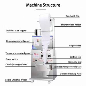 Petite Machine Verticale de Remplissage et Scellage de Sachets pour Sucre, Sel, Poudre, Liquide, Thé, Épices, Noix et Aliments - Product Image 5