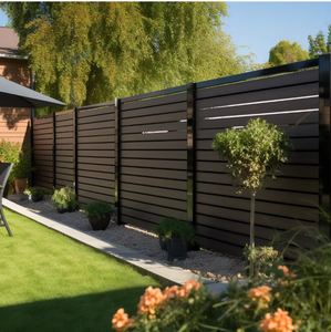 Sıcak satış açık dekoratif WPC kompozit çit evler için su geçirmez ve yanmaz teras gizlilik çit - Product Image 2