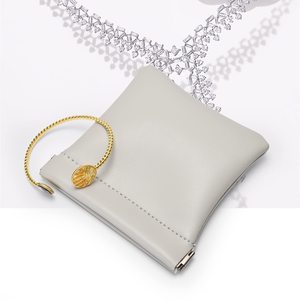 Multifunctional Leather Jewelry Pouch-Automatic Sealing Travel-Friendly for Rings <b>Earrings</b> Necklaces More Elegant Gift - Product Image 2