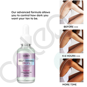 Autobronceador profesional para <span class=keywords><strong>cara</strong></span> y cuerpo, potenciador de bronceado sin sol, <span class=keywords><strong>gotas</strong></span> de autobronceado, Etiqueta Privada - Product Image 2