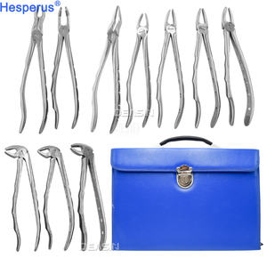 Mesin pengangkat gigi Universal, instrumen mulut baja Tungsten Universal forsep ekstraksi gigi 10 buah - Product Image 1