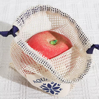 Sac en coton bohème de haute qualité avec cordon de serrage, écologique, réutilisable, lavable, respirant, durable, pour cosmétiques et cadeaux
