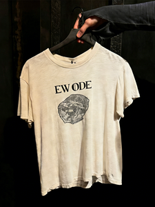 Camiseta de Manga Corta para Hombre, 100% Algodón, Color Crema, Estilo Desgastado, con Estampado Digital Retro - Product Image 3