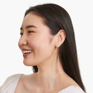 Luxury 925 Sterling <b>Silver</b> Custom Moissanite Diamond <b>Stud</b> <b>Earrings</b> Women's Fine Jewelry for Everyday Wear Wedding Anniversary - Product Image 3