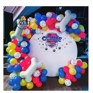75 pcs Pets Dog Paw Latex Balloon garland arch kit Dog Bones Animal Theme balloon For Party Decorations Balloon supplier