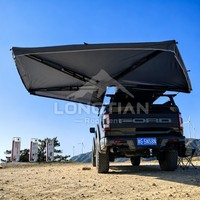 Auvent latéral premium pour SUV, double poteau 270 degrés sans LED, abri de camping extérieur pour aventure tout-terrain 4x4