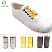 Lacets élastiques sans nœuds en polyester avec embout métallique, design plat et pratique, multicolores pour baskets et logo personnalisé