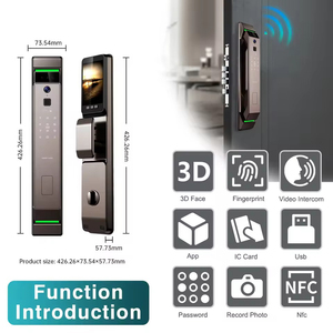Cerradura Inteligente <span class=keywords><strong>Navicat</strong></span> con Wifi Tuya, Cerradura Digital con Huella Dactilar, Videoportero, Reconocimiento Facial 3D y Cámara - Product Image 3