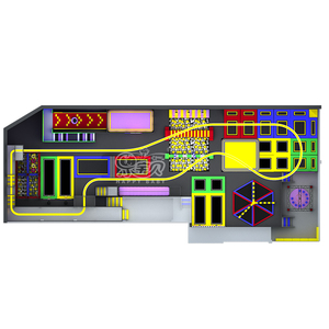 Nuovo Design <span class=keywords><strong>Parco</strong></span> Giochi Commerciale con Trampolini Avventura per Bambini e Adulti, Prezzo all'Ingrosso di Fabbrica - Product Image 3