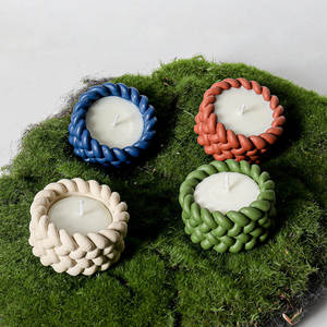 Bougie parfumée en cire de noix de coco, décoration de tasse, diffuseur de parfum pour la maison, chambre à coucher, récipient en pierre, ambiance de Noël, parfum longue durée - Product Image 2