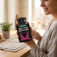 Complément alimentaire en capsules de vitamines quotidiennes avec multivitamines pour le système immunitaire des adultes, soutient et prend soin de votre bien-être, 120 capsules, 60g, OEM ODM, étiquette privée