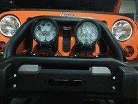 Projecteur LED pour véhicule tout-terrain 7'' 1200m 60W 24V, barre de protection 9 pouces, combo 12V 4x4, éclairage extérieur de voiture, éclairage LED pour pare-chocs