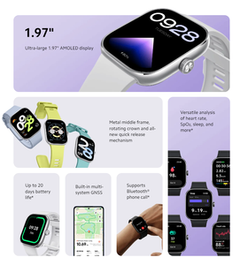 Redmi Watch 4, pulsera <span class=keywords><strong>de</strong></span> control <span class=keywords><strong>de</strong></span> oxígeno y presión arterial, mi fitness <span class=keywords><strong>App</strong></span>, protección <span class=keywords><strong>de</strong></span> seguridad las 24 horas, relojes deportivos <span class=keywords><strong>de</strong></span> pulsera inteligentes para la salud - Product Image 2