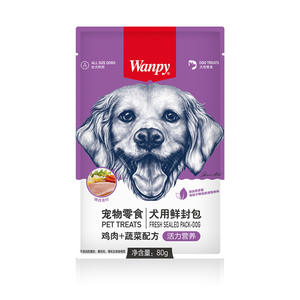 2024, оптовая продажа, Wanpy, питательный продукт, курица, свинина, овощные ароматизаторы, свежая герметичная упаковка для домашних собак, закуски - Product Image 3