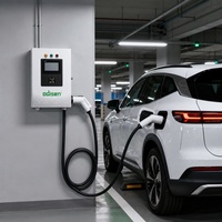 Nouveau chargeur rapide DC mural Odisen 20kW GB/T à pistolet unique 0-40A LCD RFID IP54 OCPP 1.6/2.0 pour stationnement résidentiel