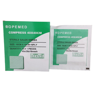 Compresas de Gasa Estériles Opmmed 40x40cm, 10cm x 10cm, 16 Capas, para Apósitos de Heridas - Product Image 1